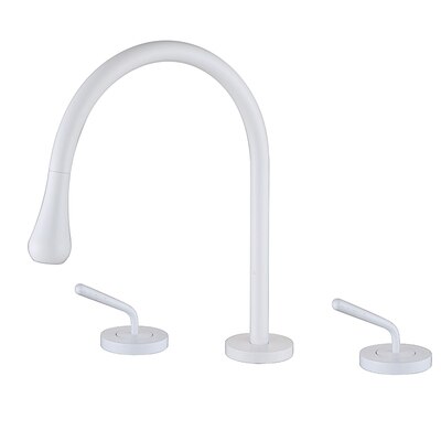 Tear drop-Modern 8" inch wide spread bathroom faucets