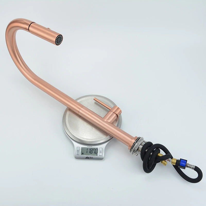 Monterey-Copper Satin Tall Kitchen island faucet
