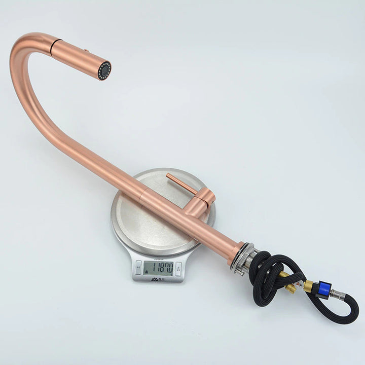 Monterey-Copper Satin Tall Kitchen island faucet