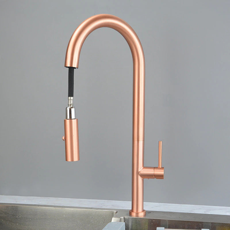 Monterey-Copper Satin Tall Kitchen island faucet