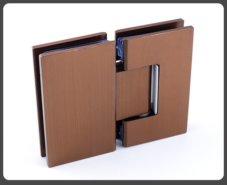 Brushed Rose Gold Shower Door Hinges sanicanada