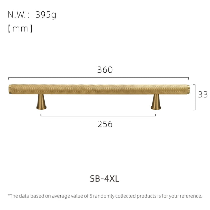 Nordic Brushed gold appliance cabinet door handle