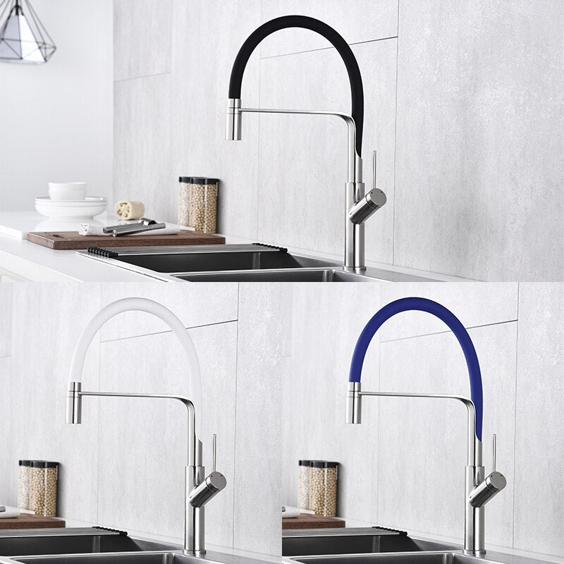 Colours Nordic Design Modern Industrial Kitchen Faucet Pull Out Dual Spray