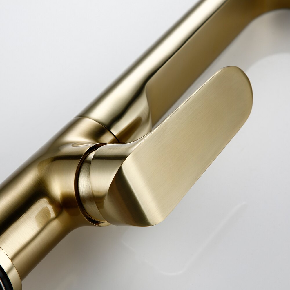 Nokia-Nordic design Brushed Gold Kitchen Faucet