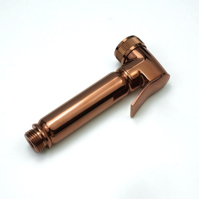 Rose gold polished bidet spray gun