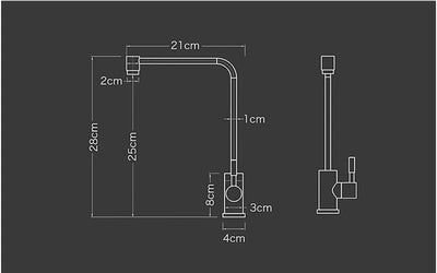 Nordic Design Reverse Osmosis Cold Water Filter Faucet