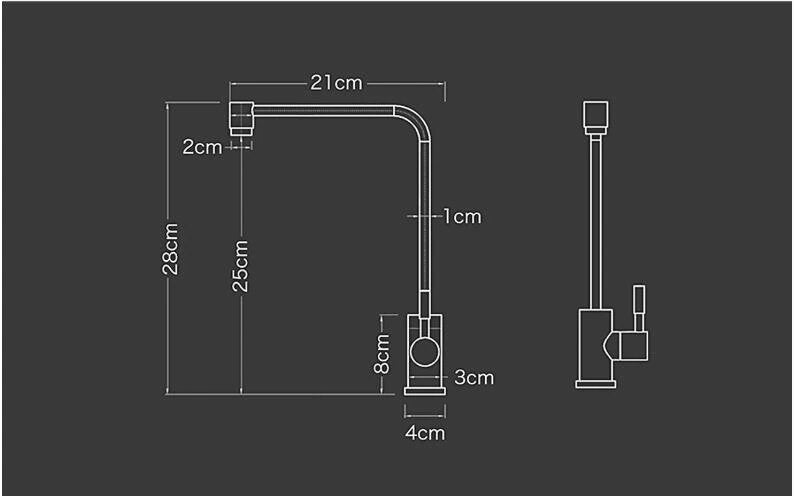 Nordic Design Reverse Osmosis Cold Water Filter Faucet