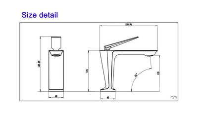 Nordic design single hole bathroom faucet model # SANI-M573