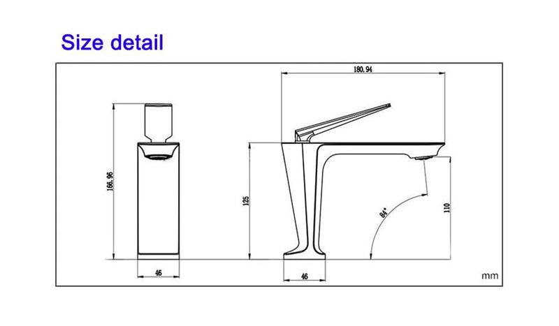 Nordic design single hole bathroom faucet model 