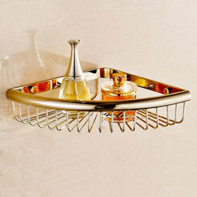 Gold polish brass bathroom accessories