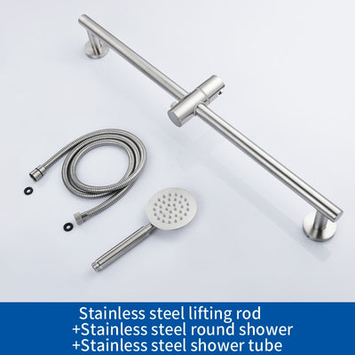 Brushed Nickel Stainless Steel 304 Slide shower bar and hand spray kit