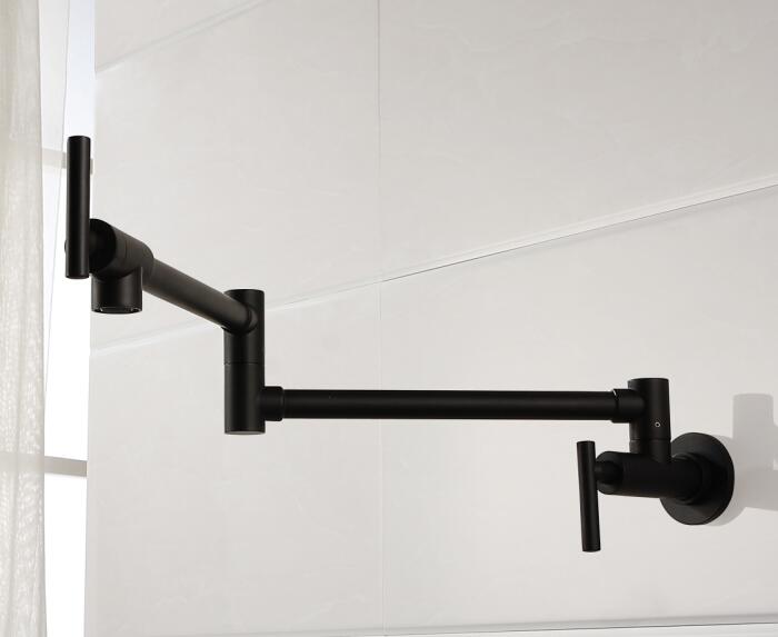 Black Wall Mounted Kitchen Pot Filler