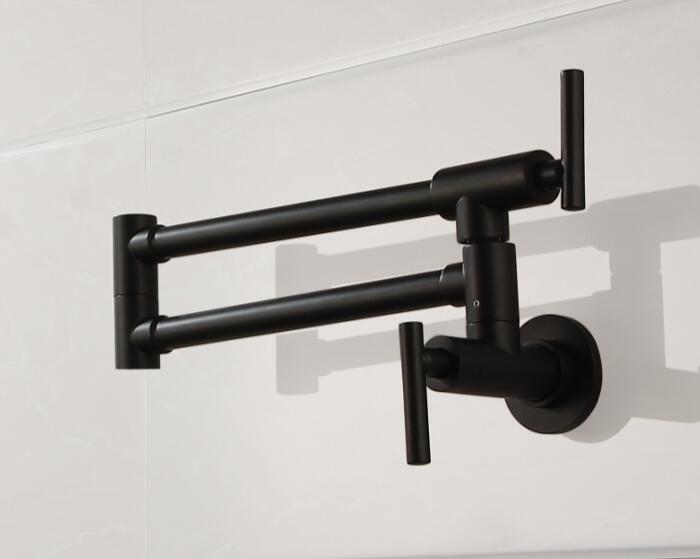 Black Wall Mounted Kitchen Pot Filler
