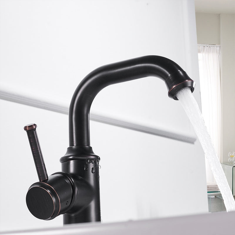 Transitional Design  Single Hole Bathroom Faucet