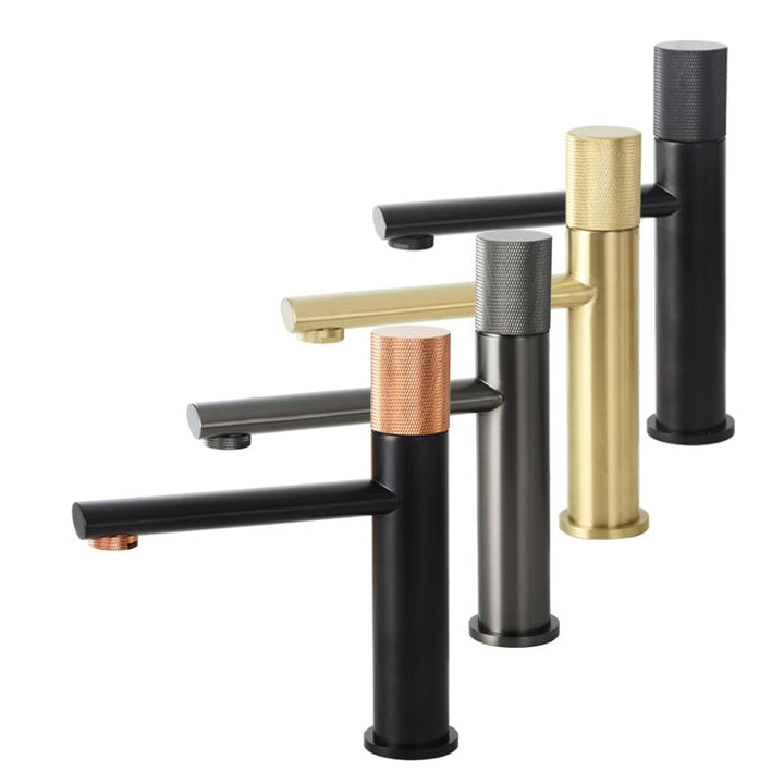 Nordic -Single hole Tall Vessel and short bathroom faucet