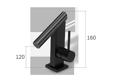 Black Euro Art Decor Designer single hole bathroom faucet