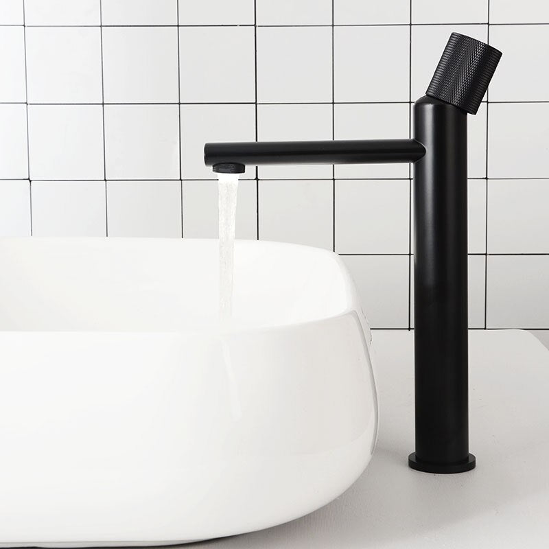 Nordic -Single hole Tall Vessel and short bathroom faucet