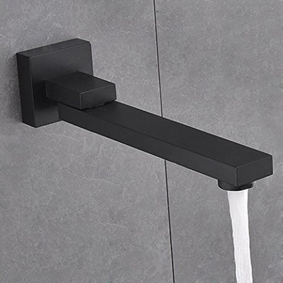 Black quare 12" rain head 3 way function diverter- pressure balance shower kit