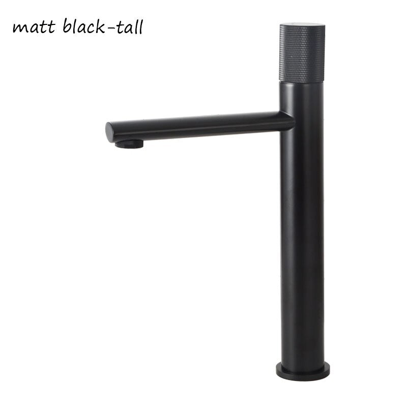 Nordic -Single hole Tall Vessel and short bathroom faucet