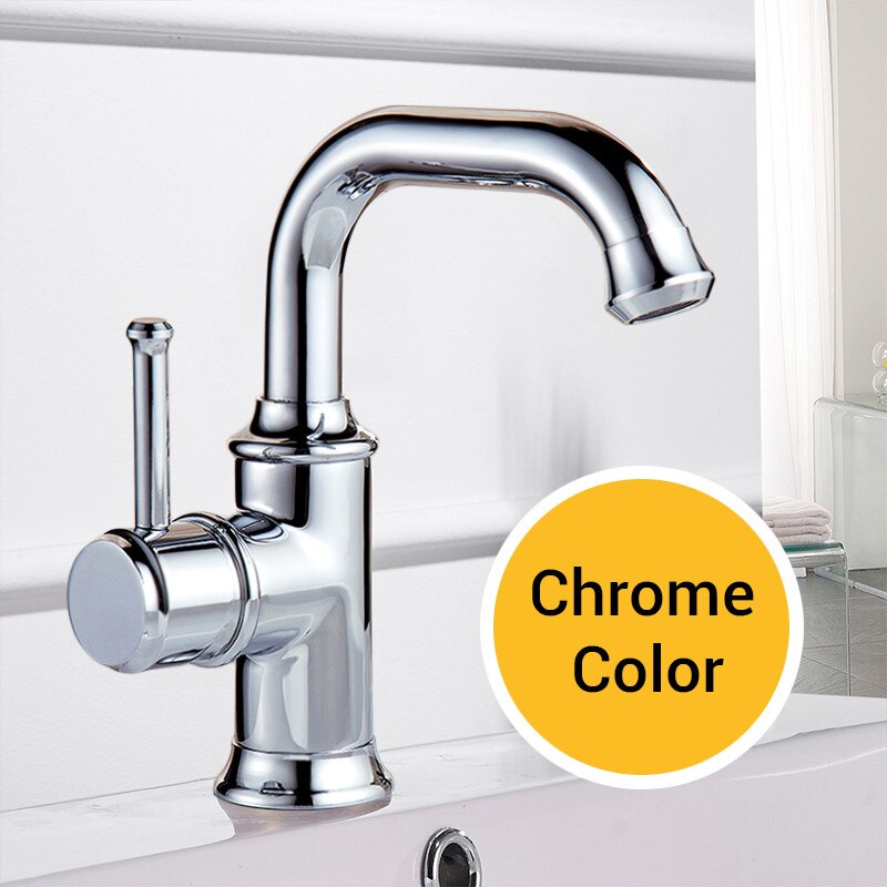 Transitional Design  Single Hole Bathroom Faucet