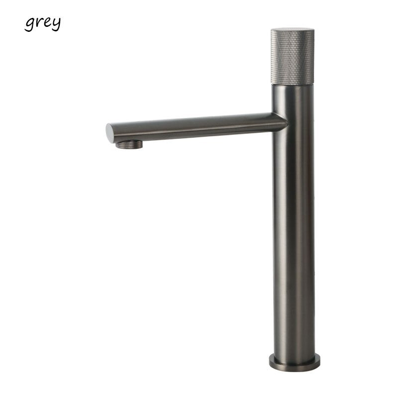 Nordic New 2023 Single hole Tall Vessel and short bathroom faucet