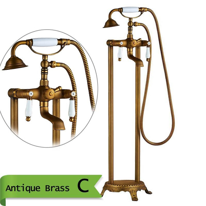 Victorian Antique Clawfoot Freeststanding Bathtub Filler Faucet