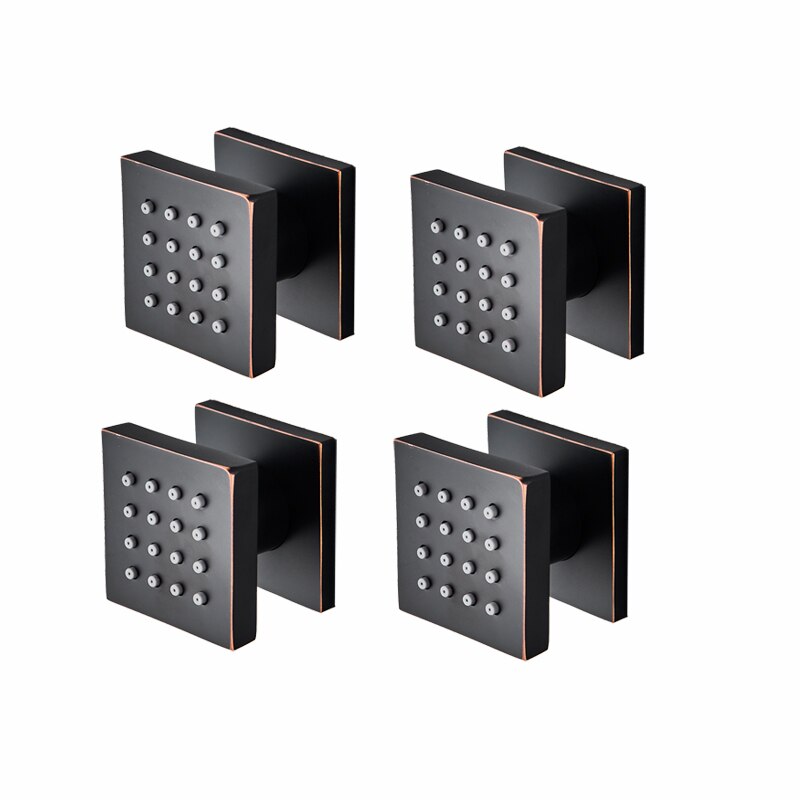 Black-Gold-Chrome body jets massage set of 4 pieces