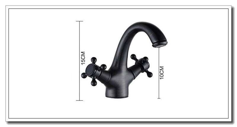 Oil rubbed bronze-gold polished brass-Victorian Single Hole Bathroom Faucet