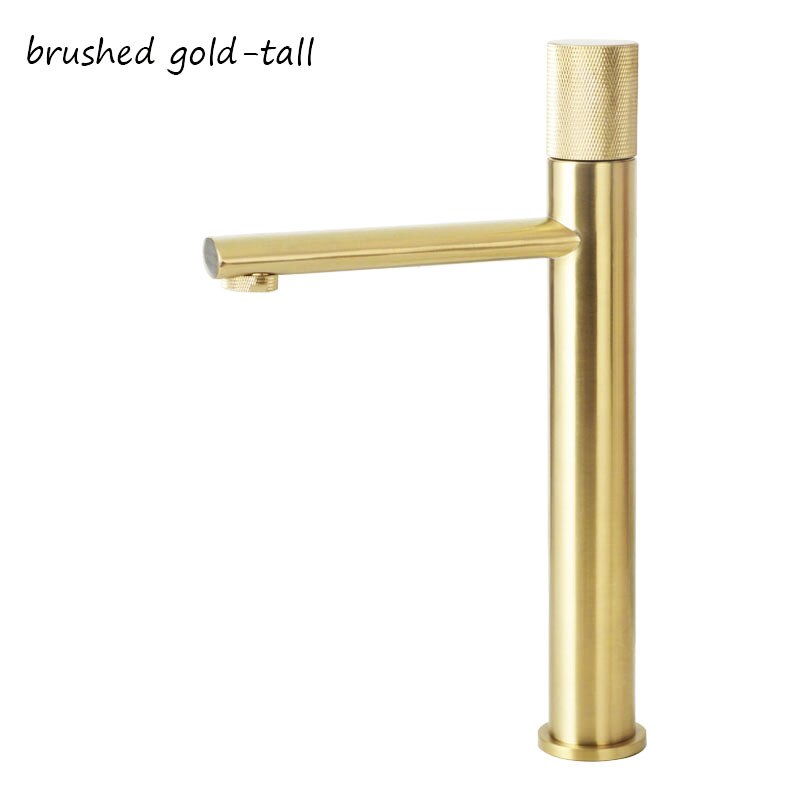 Nordic -Single hole Tall Vessel and short bathroom faucet