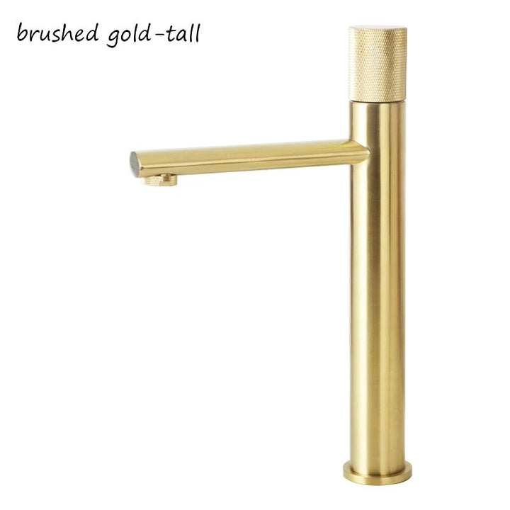 Nordic -Single hole Tall Vessel and short bathroom faucet