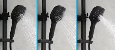 Black Matte Seperate Volume Control Shower System Kit