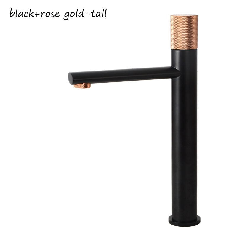 Nordic -Single hole Tall Vessel and short bathroom faucet