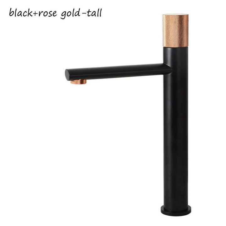Nordic -Single hole Tall Vessel and short bathroom faucet