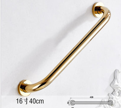 Gold polished brass grab safety bar