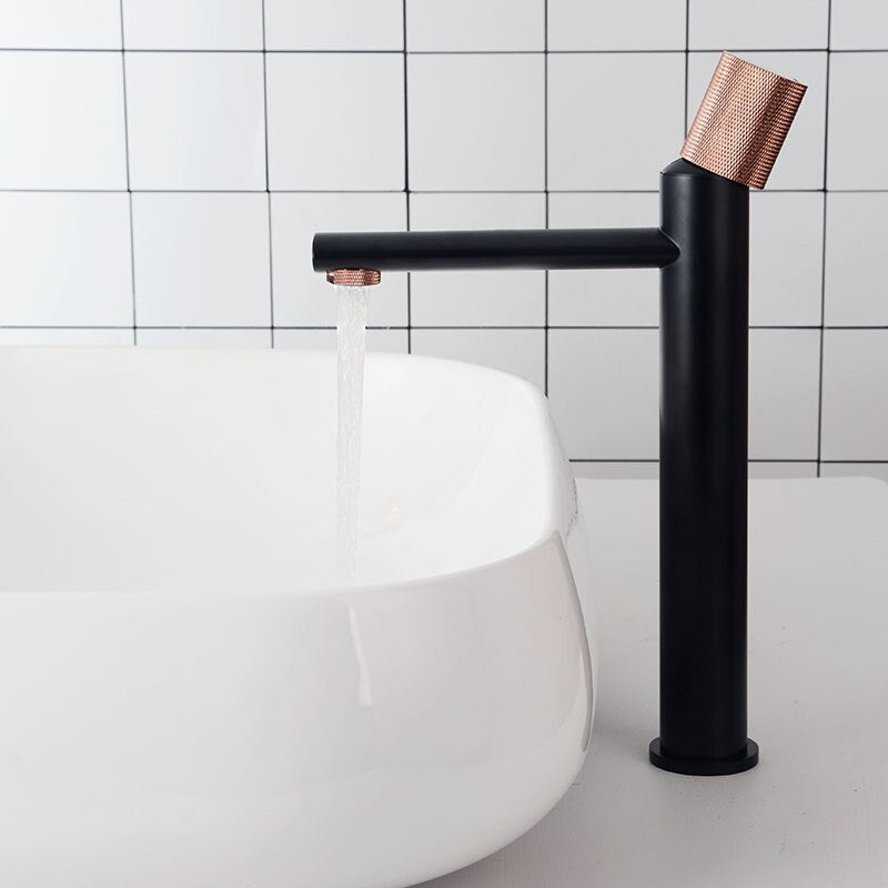 Nordic -Single hole Tall Vessel and short bathroom faucet
