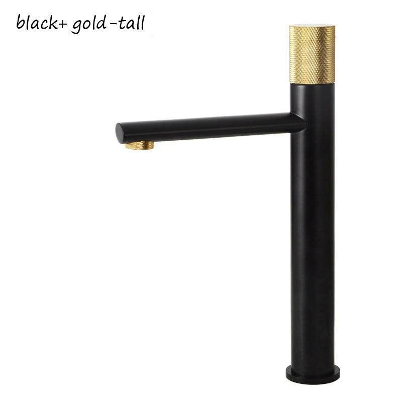 Nordic -Single hole Tall Vessel and short bathroom faucet