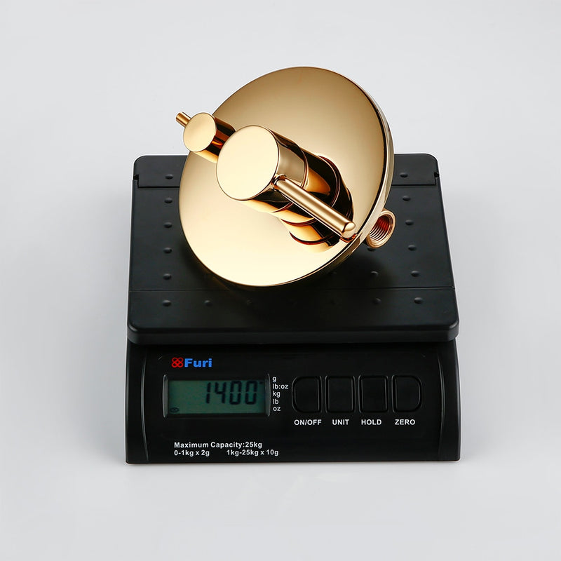 Black-Brushed gold-Rose gold-GoldPolished-2 way Diverter Pressure balance shower valve and trim set