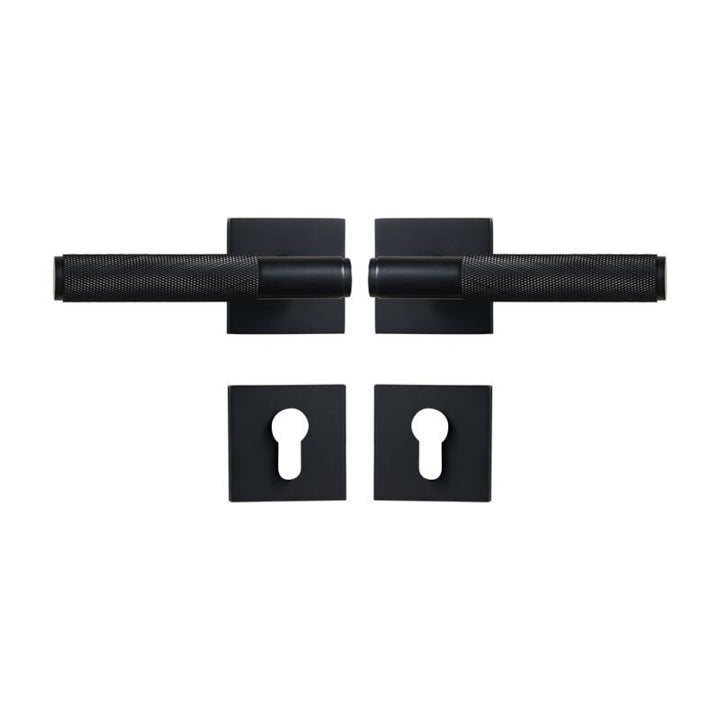Brushed Gold Modern Interior Door Passage Lock Set
