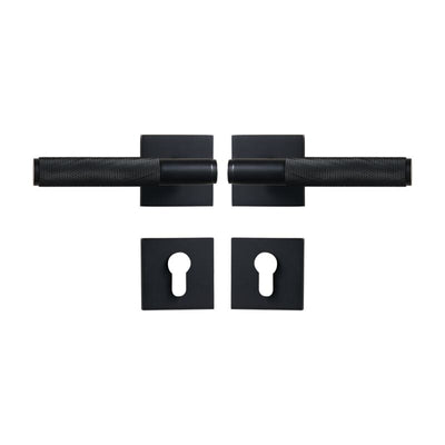 Brushed Gold Modern Interior Door Passage Lock Set