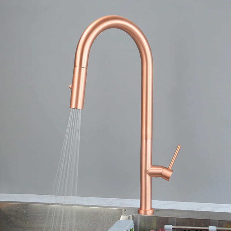 Monterey-Copper Satin Tall Kitchen island faucet