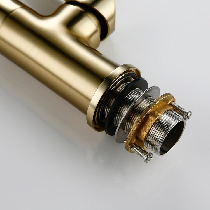 Nokia-Nordic design Brushed Gold Kitchen Faucet
