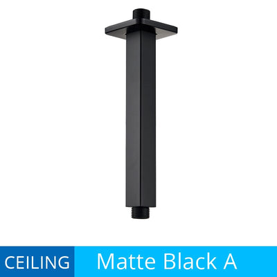 Ceiling and wall mounted shower arm