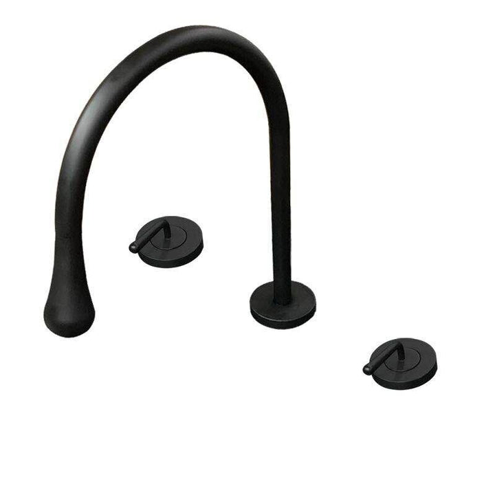 Tear drop-Modern 8" inch wide spread bathroom faucets