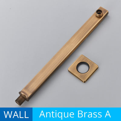 Ceiling and wall mounted shower arm