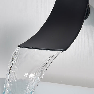 Nordic design wallmounted waterfall bathroom faucet