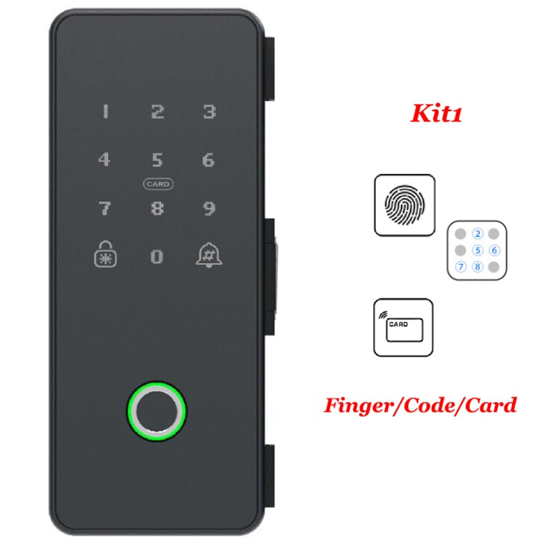 Intelligent Bluetooth Biometric Fingerprint Glass Door Lock
