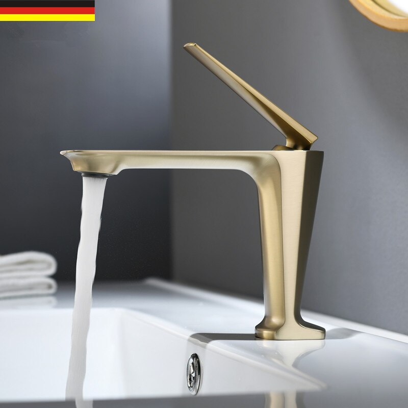 Rose Gold polished-brushed gold -Black-Gun Grey  tall vessel faucet and short single bathroom faucet