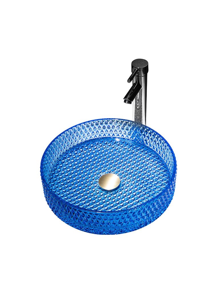 Color Crystal Vessel Sink