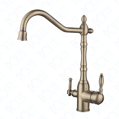 Victorian Traditional Kitchen Faucet with Porcelain handle