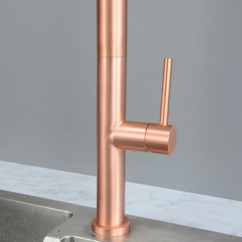 Monterey-Copper Satin Tall Kitchen island faucet